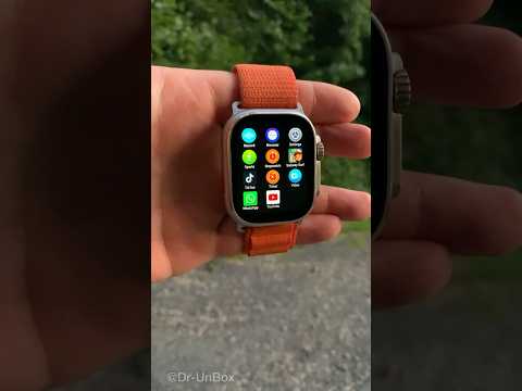 X8 Ultra 4G Android Smartwatch🔥 Compass Test! Best Apple Watch Ultra Replica #shorts #viral #video