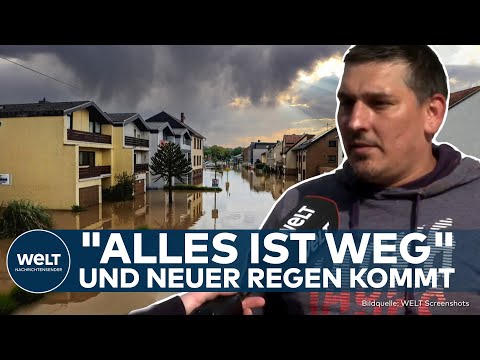HOCHWASSER IM WESTEN: Flutopfer verzweifelt - Neue Unwetter drohen