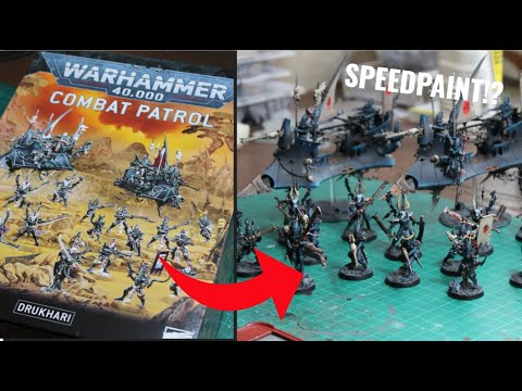 SPEEDPAINTING A DARK ELDAR ARMY FOR WARHAMMER 40K!
