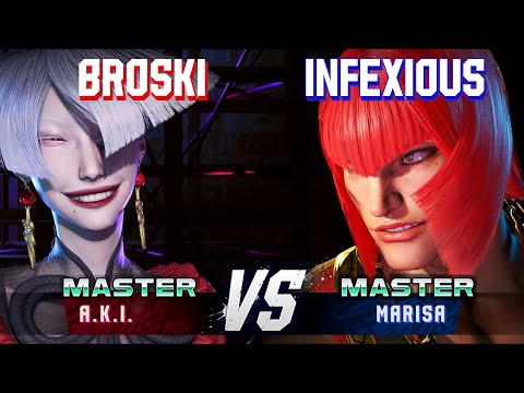 SF6 ▰ BROSKI (A.K.I.) vs INFEXIOUS (Marisa) ▰ High Level Gameplay