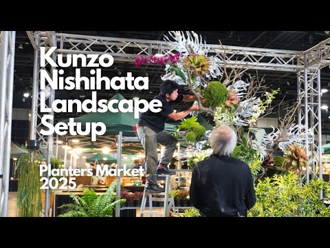 Kunzo Nishihata landscape display set up at Planters Market 2025