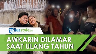 Kebahagiaan untuk Awkarin, Dilamar Gangga Kusuma saat Rayakan Ulang Tahun ke-24 Tahun