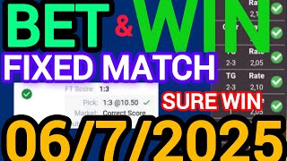 TODAY CORRECT SCORE PREDICTIONS 06/07/2025/FOOTBALL PREDICTIONS TODAY/SOCCER BETTING TIPS/SURE TIPS.