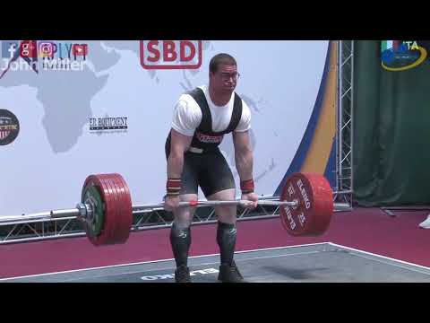 Mattia Perazzuolo - 5th Place 832.5kg Total - 105kg Class 2019 EPF Classic Open