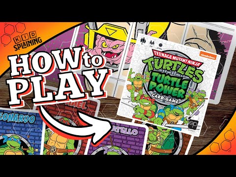How to Play TMNT: Turtle Power | Teenage Mutant Ninja Turtles Turtle Power Card Game