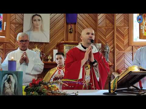 Pustelnia 10.04.2022 - Słowa poparcia o.Daniela dla inicjatywy pielgrzymów org. modlitwę pod Kurią