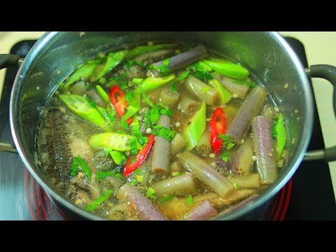 Cách nấu canh chua cá rô đồng bông súng tuyệt cú mèo