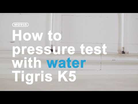 How to pressure test water with Wavin Tigris K5/M5