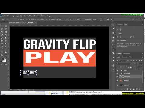 【Construct 2】Setting up title page Make and endless runner with gravity flip