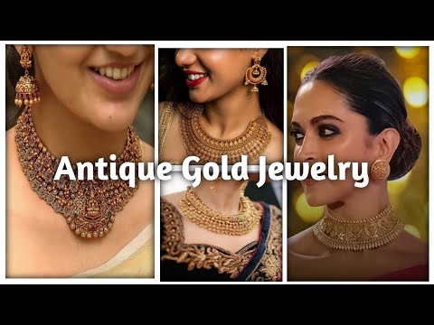 Antique Gold Heavy Jewellery design Ideas I Sharifa Fashion