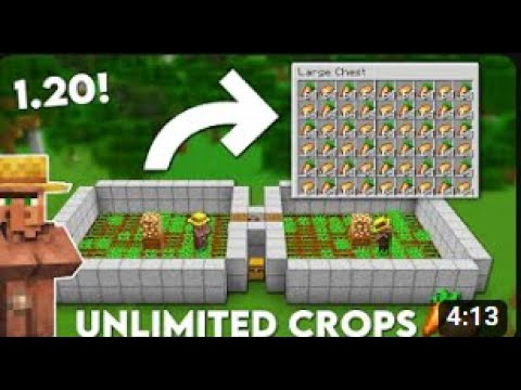 Minecraft Villager AFK Crop Farm 1.20 Tutorial #Minecraft