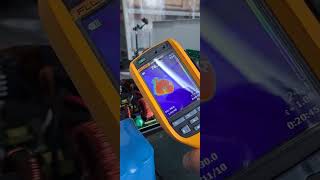 วัดอุณหภูมิแกนlow pass filterของไฮบริดอินเวอร์เตอร์งานไทยกับงานจีน