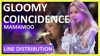 MAMAMOO - Gloomy Coincidence Line Distribution (Color Coded)