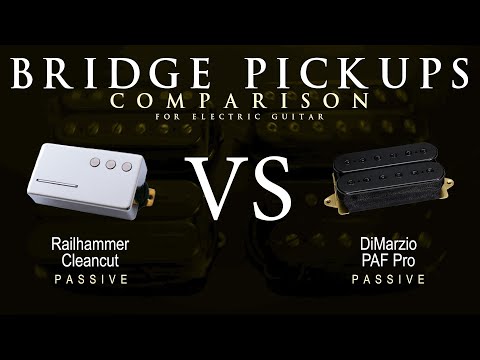 Railhammer CLEANCUT vs DiMarzio PAF PRO - Bridge Guitar Pickup Comparison Tone Demo