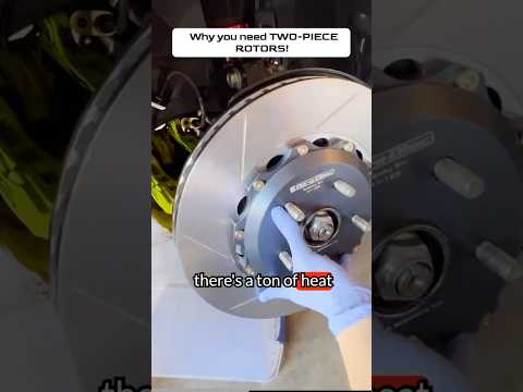 Do you really need TWO PIECE rotors? 🤔 #carculture #carhub #cars #brake #rotors