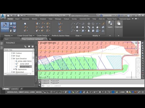 Using Civil 3D to Create a Cut & Fill Earthwork Exhibit