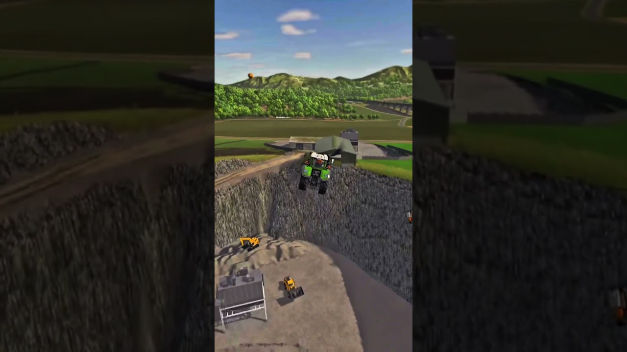 Big tractor jump #farmingsimulator25 #fs25 #gaming #farming #fun #funny