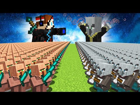 Aku Membuat 1.000.000 Villager Menyerang JUTAAN VINDICATOR❗️❗️