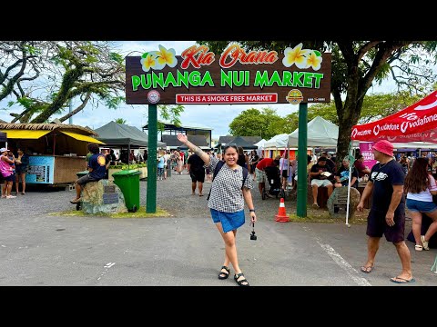 Rarotonga's FAMOUS MARKETS🌺 | local foods, cultural performances , handcraft souvenirs 🏝️🥥🌺