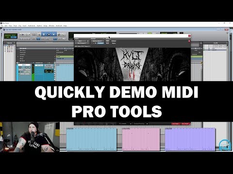 KVLT DRUMS II - Quickly Demo MIDI in Pro Tools