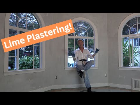 Repair Interior walls using Lime base and finish coat plaster.