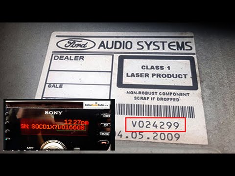 Ford Radio Codes From Serial Number V, M, C7, BP - Find & Decode Online Today