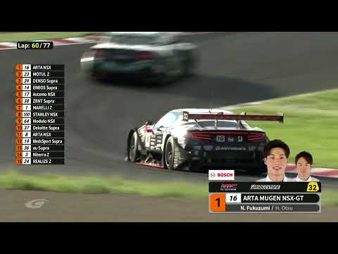 スーパーGT 第5戦鈴鹿（鈴鹿サーキット）決勝ハイライト動画GT500