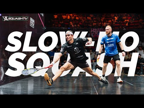 SUPERB Backhand Winner! 🔥 | 🇵🇪 Elias v Makin 🏴󠁧󠁢󠁷󠁬󠁳󠁿 | Slow Mo Squash 🎥