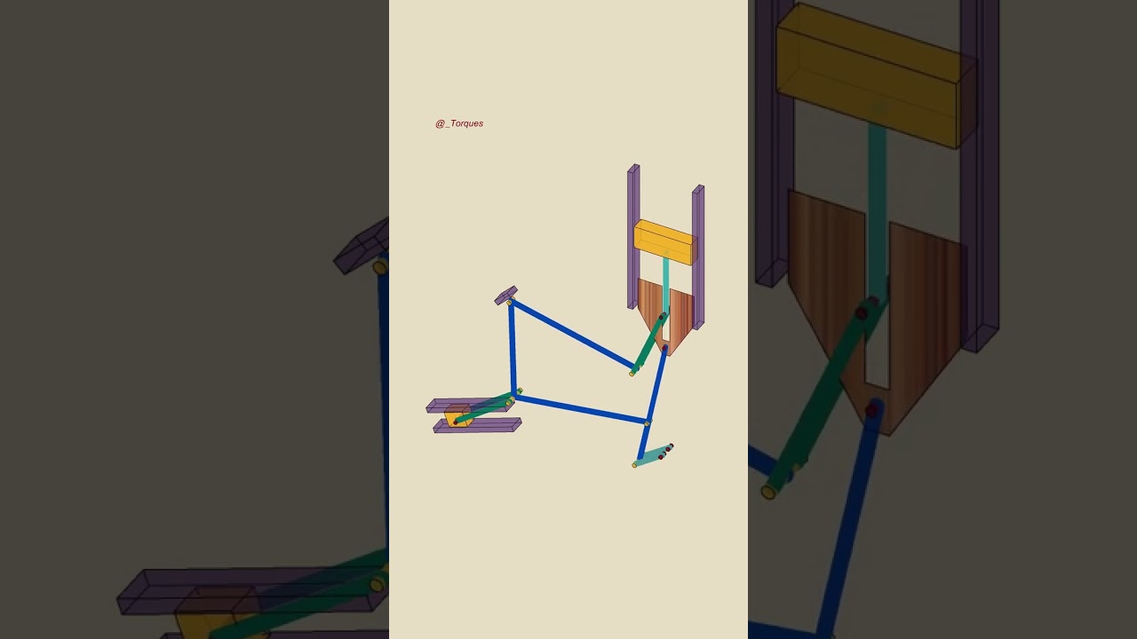 Stirling engine animation made with Wolfram Mathematica #mathematica #wolfram #animation #engine