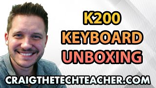 Video thumbnail for Logitech K200 Black USB Wired Standard Keyboard Unboxing by Craig Chamberlin