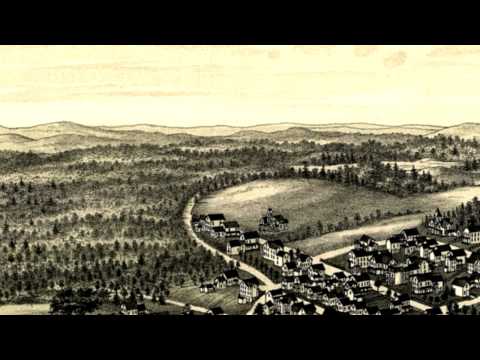 Ayer Massachusetts 1886 Panoramic Bird's Eye View Map 6407