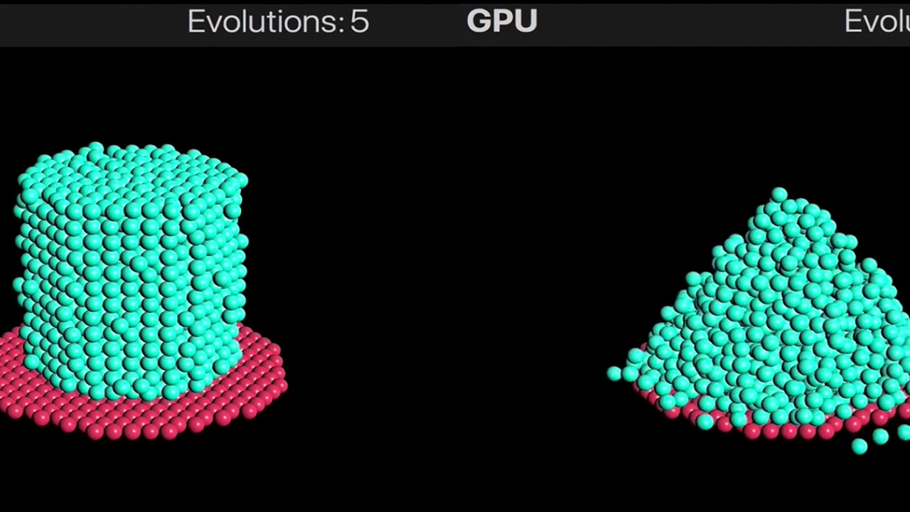 Granular Flow Simulation CPU vs GPU