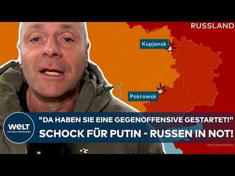 UKRAINE-KRIEG: "Da haben sie eine Gegenoffensive gestartet!" Schock für Putin - Russen in Not!