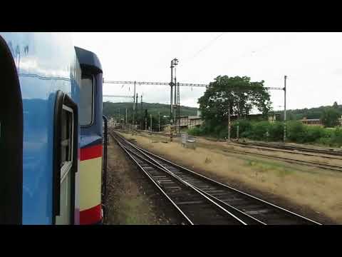 Czech Republic: On board a CD Praha to Cercany train hauled by a Class 749 (Grumpy) diesel loco