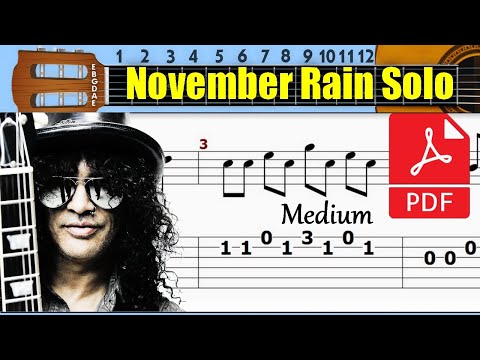 November Rain Solo Guitar Tab II