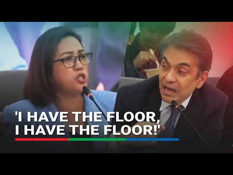 'I have the floor!' Garin, Tiangco clash in flood control hearing | ABS CBN News