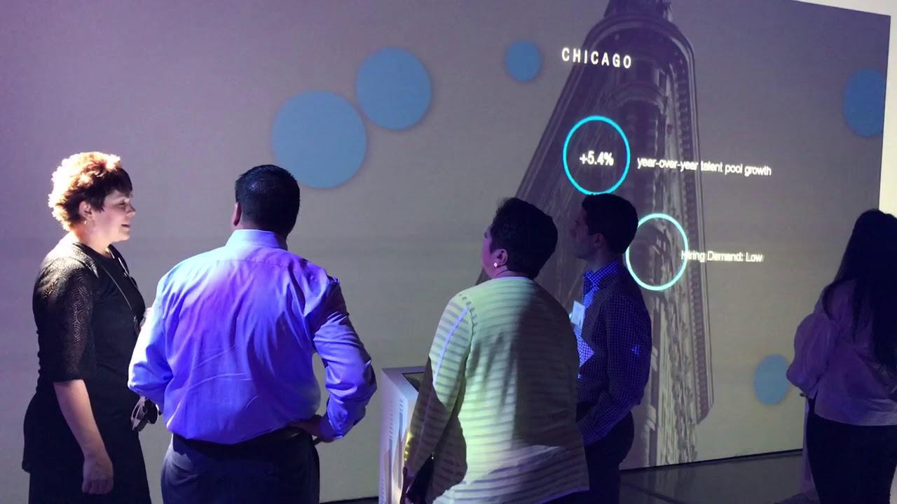 Craft CMS 3 powered LinkedIn interactive exhibit