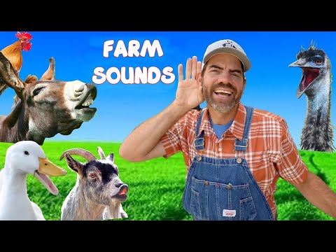 Exploring Animal Sounds with Farmer Jason! (Fun Educational Video For Kids)