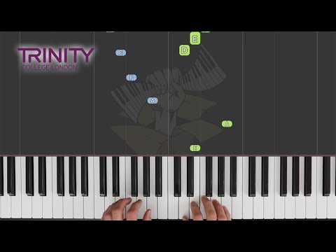 Echo Dance / TRINITY Piano Initial Grade 2021-2023 / Synthesia Piano tutorial
