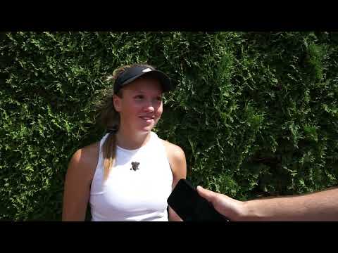 Alena Kovačková po výhře v semifinále | Pardubická juniorka 2024