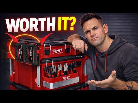 FOR Milwaukee Tool Screwdriver Rack for Packout Wall-Mounted Storage video review thumbnail