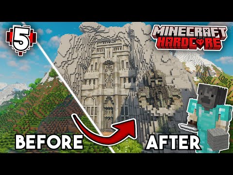 I Transformed A MOUNTAIN into a MEGA DWARVEN BASE in Hardcore Minecraft | 1.21 - Episode 5