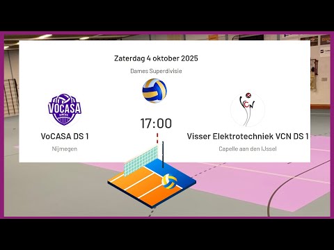 VoCASA D1 - VCN D1 (4 okt 2025, 17.00u) Superdivisie Dames Volleybal
