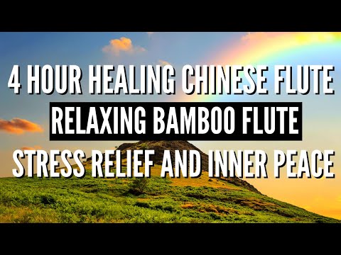 4 Hour Healing Chinese Flute Music | Bamboo Flute Relaxing Music : Stress Relief and Inner Peace
