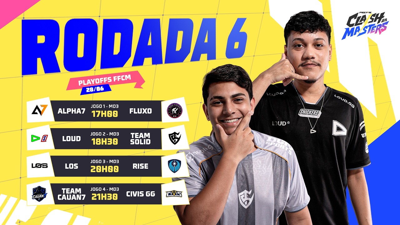 🔥 FFCM BR 2026 🏆 RODADA 6 - PLAYOFFS | FREE FIRE AO VIVO🚨 #freefire