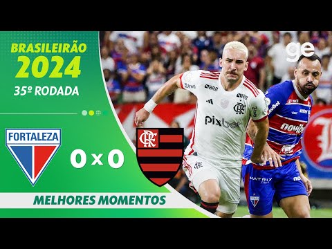 Gols e lances de Fortaleza x Flamengo
