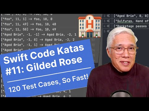 120 Test Cases, So Fast! / Swift Code Katas #11: Gilded Rose (Live Coding) thumbnail