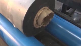 Cutting EPDM rubber membrane at high speed