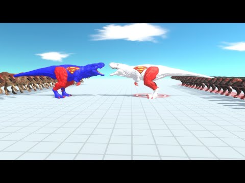 2trex Carnivorous Spinosaurus vs Random team same price Animal revolt battle simulator | ARBS