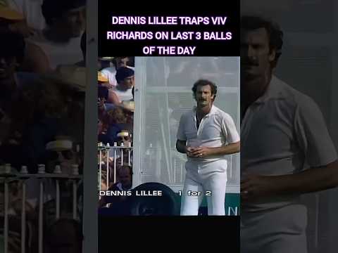 Dennis Lillee Traps Viv Richards On Last 3 Balls Of The Day #shorts #cricket #yt